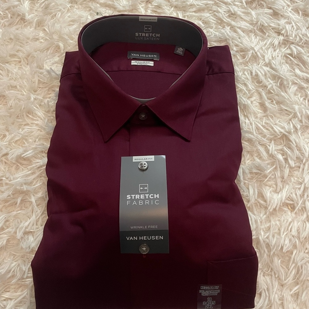 Van Heusen Men's Burgundy Shirt